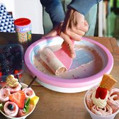 MikaMax Rolled Ice Cream Maker - Mini Rolling Ijs Grill - Ijsmachine - Ijsmaker - Maak Gemakkelijk ijs