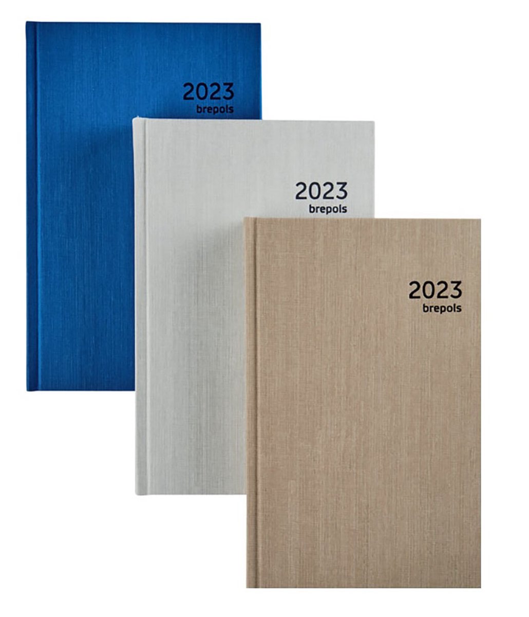 Brepols Agenda 2023 - KASHMIR - Trade - 1dag/1pagina - 7,7 x 12 cm - Blauw