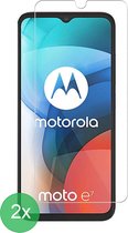 Geschikt Voor: Motorola Moto E7 Screenprotector 2x - screen protector - glas - bescherm - beschermglas - ZT Accessoires
