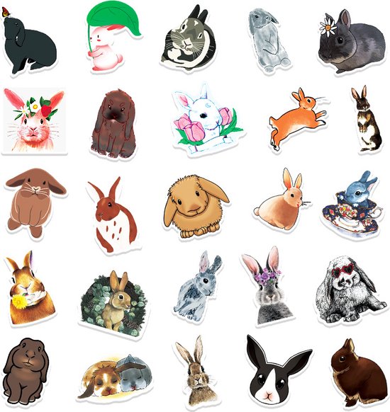 12 Vellen Bosdieren Scratch Stickers - Konijn, Vos, Wasbeer En Eekhoorn Voor Knutselen En Woondecoratie