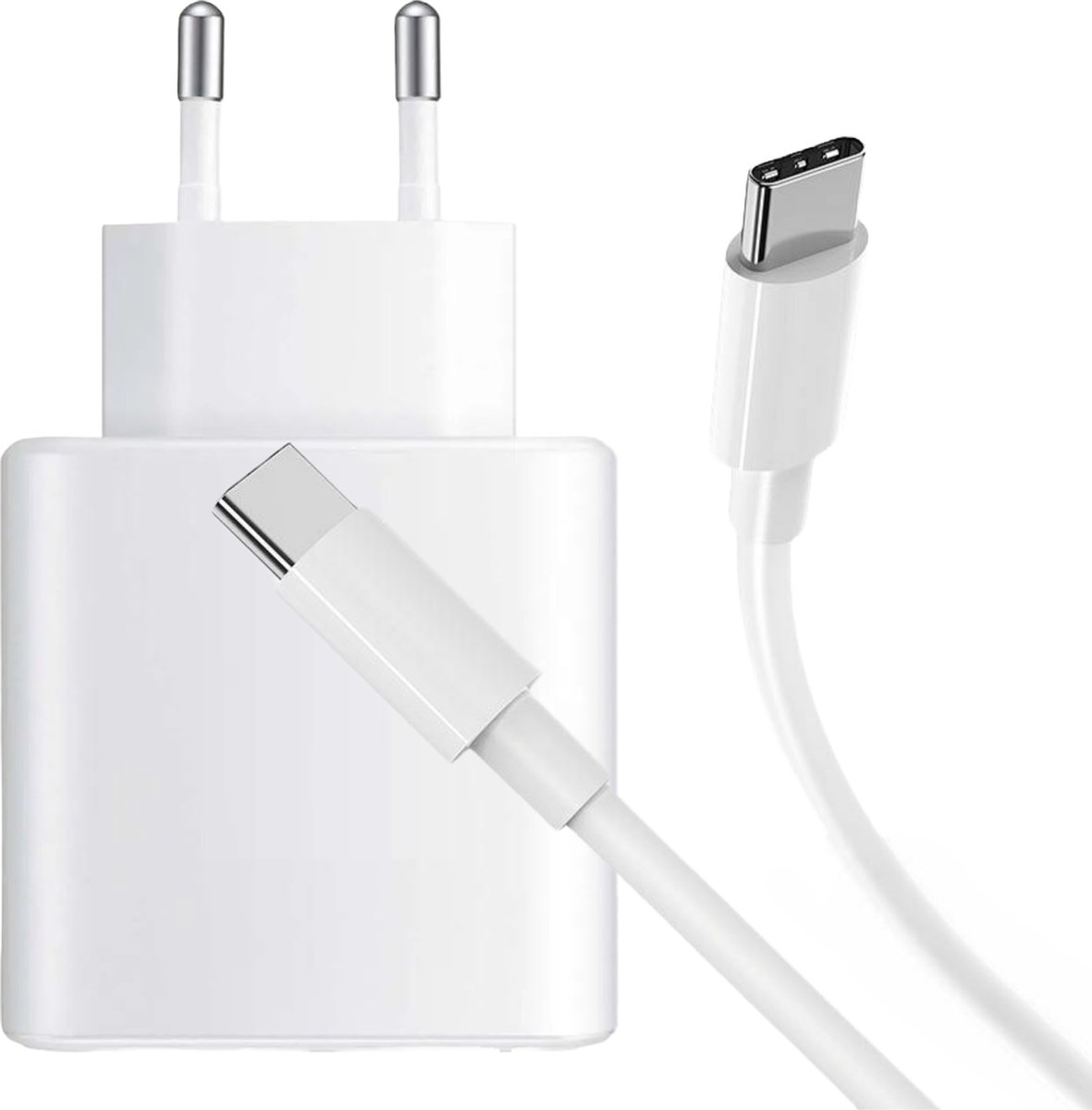 45W USB C Stekker met USB C naar USB C Oplader 2 Meter - Voor A56, A55, A54, A25, A23, A05s - Snel Lader - Kabel USB C