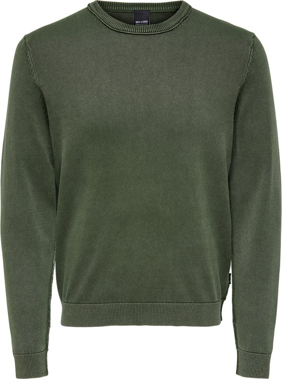 ONLY & SONS Herren Strickpullover - Normalpassform Rundhals Kurzarm | Basic Oberteil