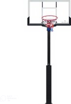 Basketbal stand / paal - Evolve IG-140 - Grondbevestiging - Hoogteverstelling 230-305 cm - 8mm backboard