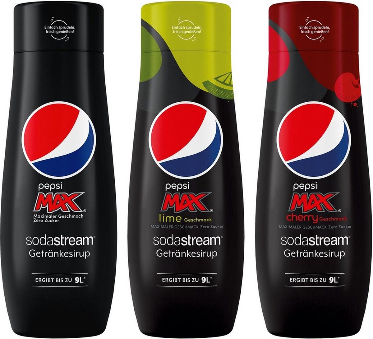 Sodastream Pepsi Max, Cherry , citron vert - Pack économique | bol