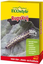 ECOstyle RupsVrij - Bestrijdt Insecten Effectief - Voor Sier- Moes- en Fruittuin - Voorkomt Vraatschade - 100 m² - 3 x 2,5 Gr