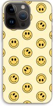 Case Company® - Hoesje geschikt voor iPhone 14 Pro Max hoesje - Smiley N°2 - Soft Cover Telefoonhoesje - Bescherming aan alle Kanten en Schermrand