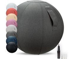 Dynaseat – Ergonomische Zitbal voor Kantoor en Thuis – Incl pomp – Grijs - 65 cm