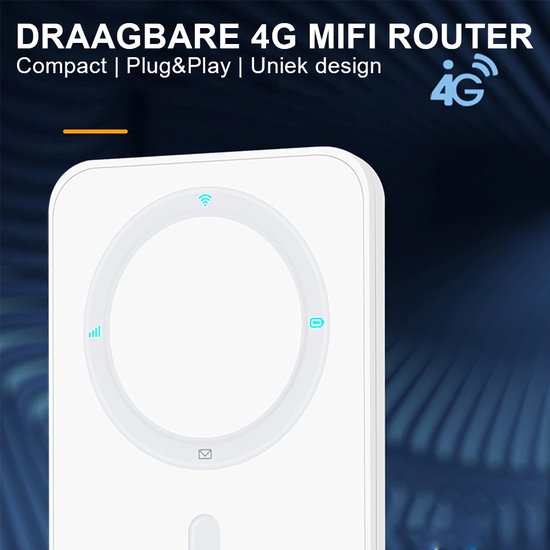 WiFi 2 go Draagbare MiFi Router - wifi versterker - draagbare router - 4g router - sim kaart - mifi router - wifi router draadloos - 4g mifi router simkaart