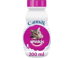 2X Snacks voor katten Whiskas melk voor katten 200 ml