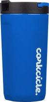 Corkcicle KIDS CUP - 355ml - Gloss Royal Blue - Blauw - Drievoudig geïsoleerd - roestvrij stalen beker - houdt 18 uur koud - BPA vrij - RVS - 2812GROY