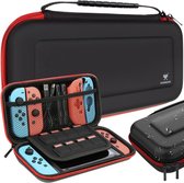 L Oneiro's Luxe Case geschikt voor Nintendo Switch - Accessoires - Beschermhoes - Hoes - Zwart - Ook geschikt voor de OLED & Lite