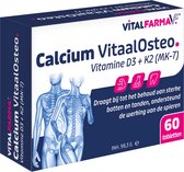 Calcium Vitaal Osteo - Vitamine D3 - Vitamine k2 - Voedingsupplement - Behoud van sterke botten en tanden - Vitalfarma - Vitamines