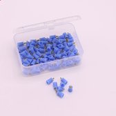 Polijst cup - polijstkop - 100 stuks - Blauw - Opschroefbare polijstkoppen voor Nr.1 Tandenpolijster - disposable