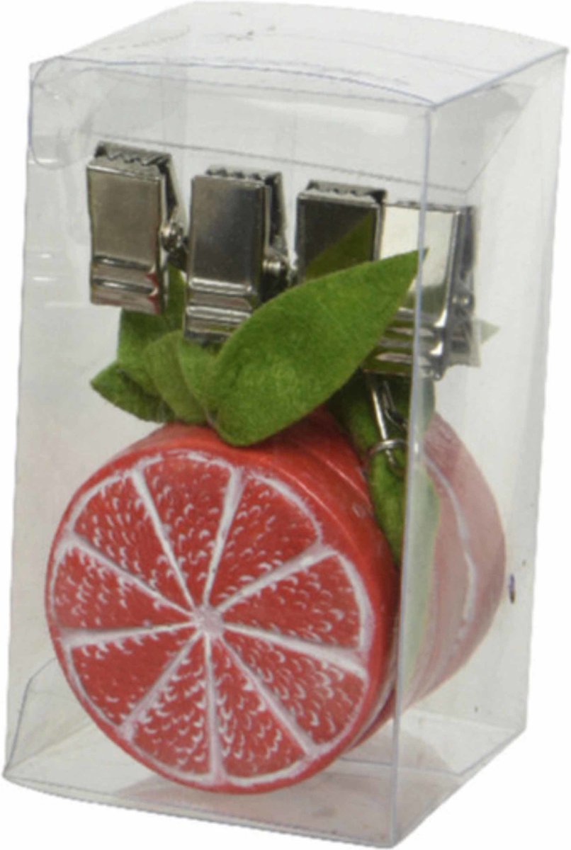 8x Grapefruit tafelkleedgewichtjes fruit thema - Gewichtjes voor tafellakens/tafelkleden/tafelzeilen
