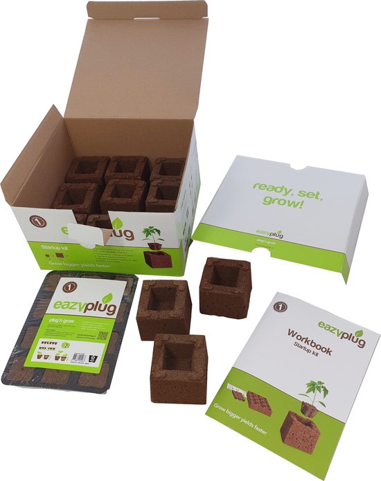 EAZY PLUG Startup kit met 12 Eazy Pluggen en 12 Eazy Blokken, Biobased ...