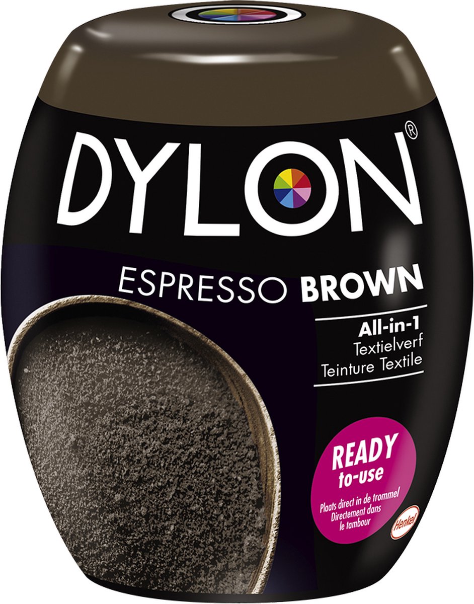 bedrag coupon Uitwerpselen DYLON Wasmachine Textielverf Pods - Espresso Brown - 350g | bol.com