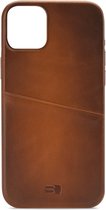 Senza Desire Leather Cover with Card Slot Apple iPhone 14 Burned Cognac