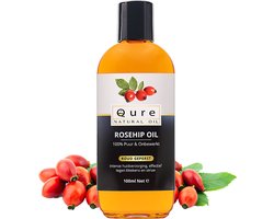 Rozenbottelolie 100ml | Biologisch | 100% Puur & Onbewerkt | Rosehip Oil voor huid, haar en lichaam