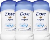 Dove Women Original Déodorant Stick 48H - Protection 48H contre la sueur et les odeurs - Anti-transpirant et Deo Stick anti-transpirant - Anti-transpiration - 3 X 40 ml - Déodorant Femme Value Pack
