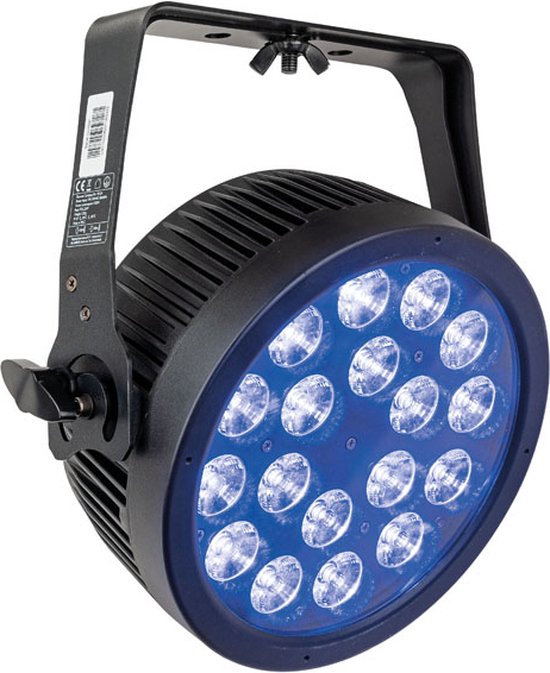 Foto: Led par showtec compact par 18 q4 18 x 7 w rgbw zwart