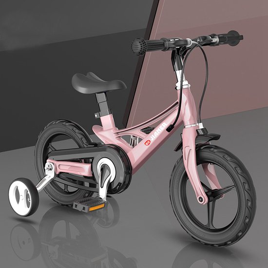 Redelijk Eerste wet Kinderfiets pastel roze met zijwieltjes 16 inch | Handremmen | Jongens |  Meisje |... | bol.com