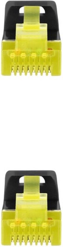 Câble de réseau RJ45 LSZH Cat.6A SFTP AWG26, jaune, 1.0m