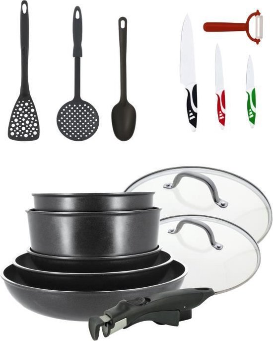 MENASTYL - 15 ustensiles de cuisine MADE IN FRANCE - TOUS FEUX DONT  INDUCTION -... | bol.com