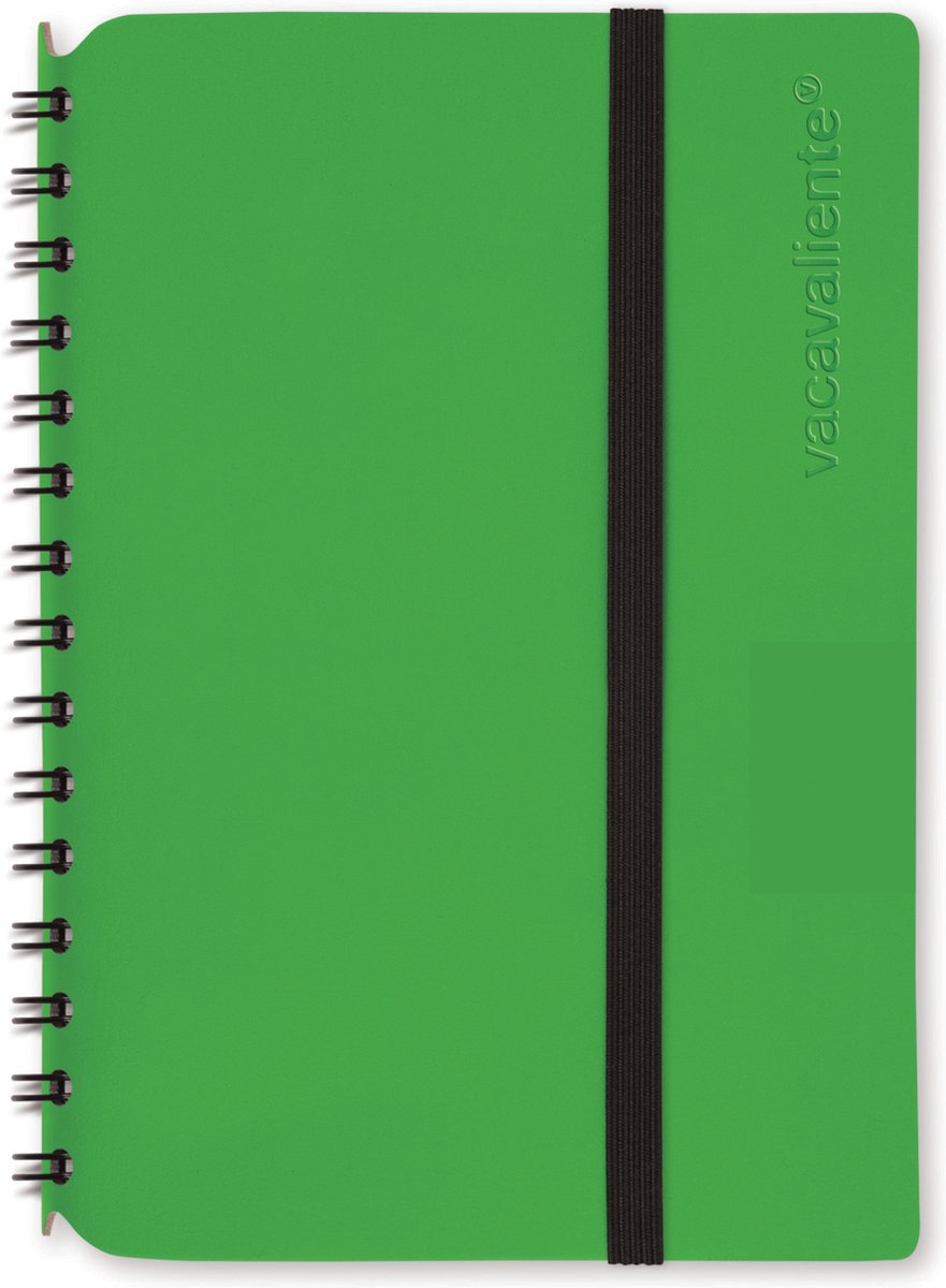 Vacavaliente - Notitieboek A6 - Gerecycled Leer - Groen