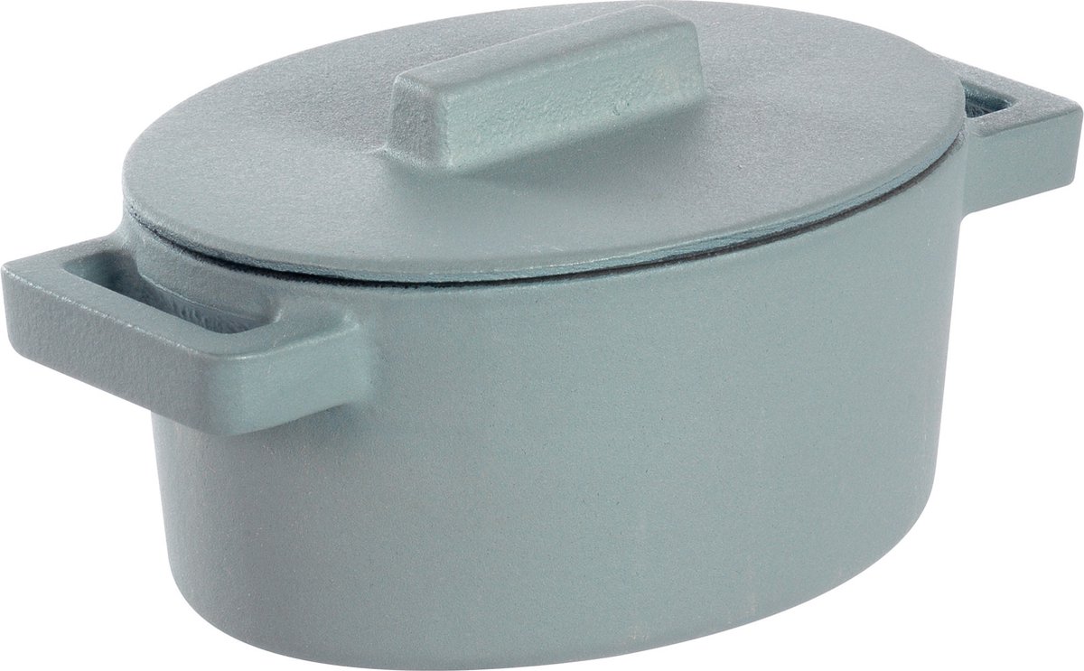 Braadpan Grijs 13 cm x 10 cm incl deksel - Sambonet
