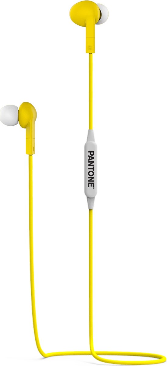 Pantone PT-WE001Y hoofdtelefoon/headset Hoofdtelefoons In-ear Bluetooth Geel