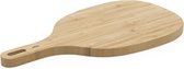 Pebbly Snijplank - Incl. Handvat - Bamboe - 35x18.6x1.7 cm - Bruin