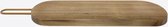 Point-Virgule snijplank - serveerplank uit acaciahout met koperen handvat - 50x12x2c