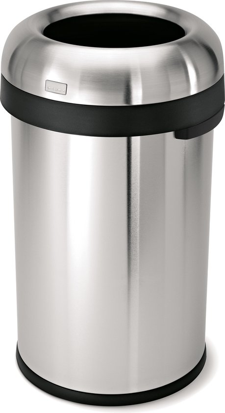 Afvalemmer Bullet Open Top RVS, 80 liter - Simplehuman