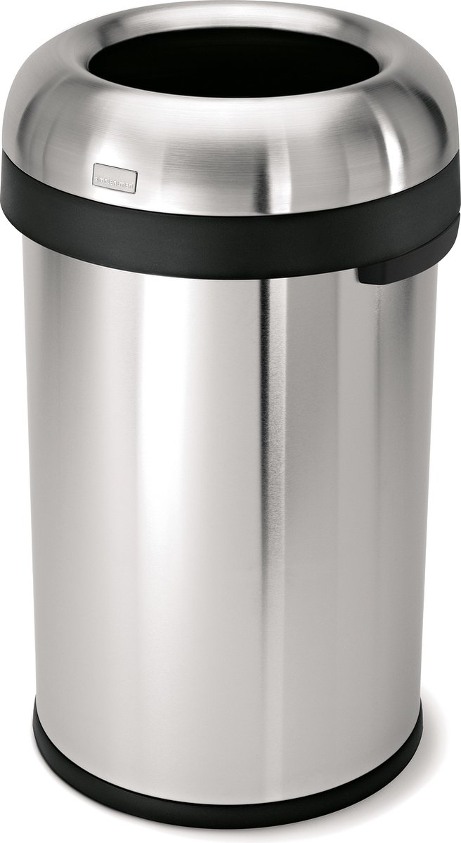Goedkoopste Afvalemmer Bullet Open Top RVS, 80 liter - Simplehuman