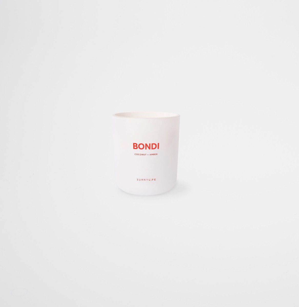 Sunnylife - Candles & Fragrance Geurkaars Bondi Coconut Amber - Kokosnoot Wax - Wit