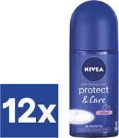 Nivea Protect Care Deodorant Roller (Voordeelverpakking) – 12 x 50 ml
