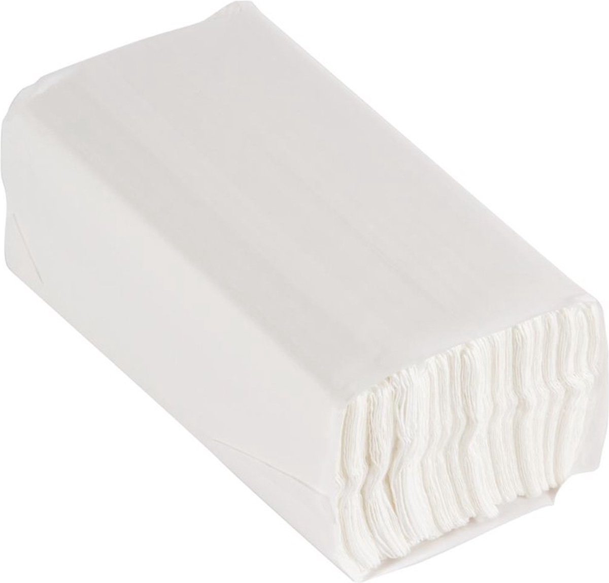 Jantex C-gevouwen handdoeken 2-laags wit