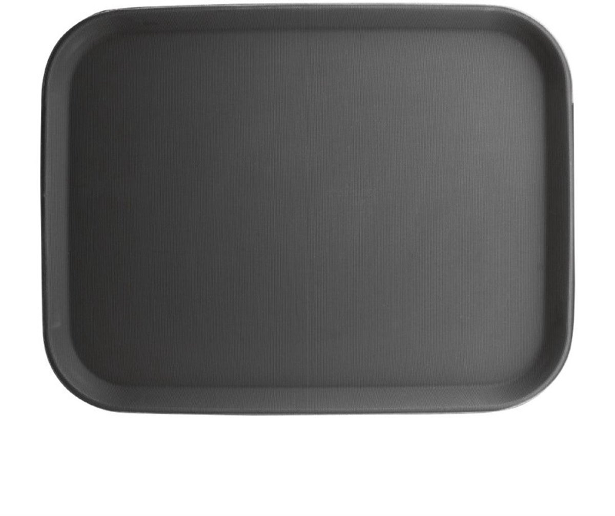 Kristallon Antislip dienblad polyprop 35 x 45cm zwart - Horeca