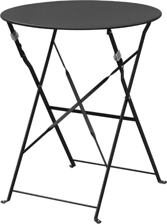 Bolero Statafel | BISTRO | Hout/Staal | Essenhout Blad | Zwart Frame