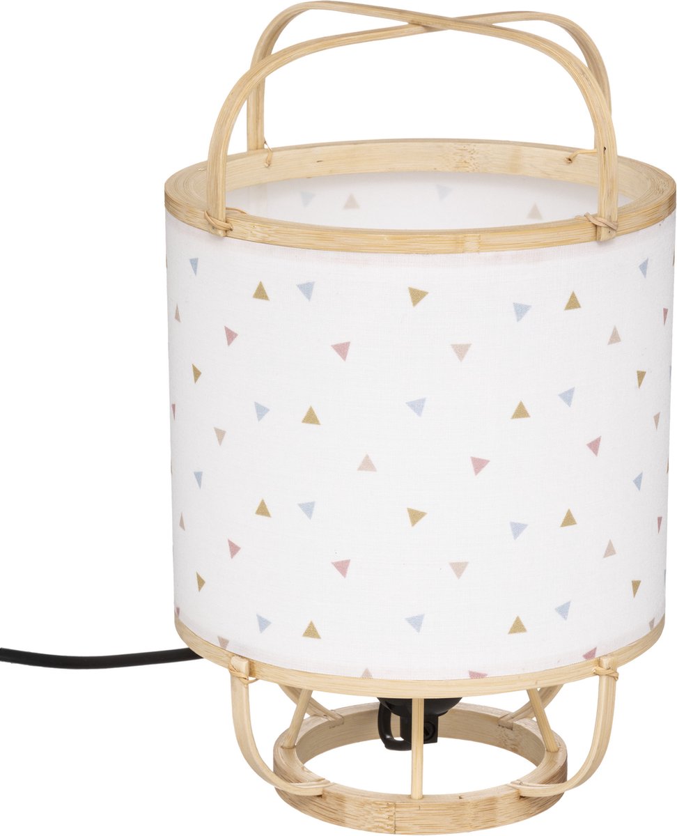 Atmosphera Kids Tafellamp Thai - Lamp - Kinderdecoratie - Bamboe - Tafellamp