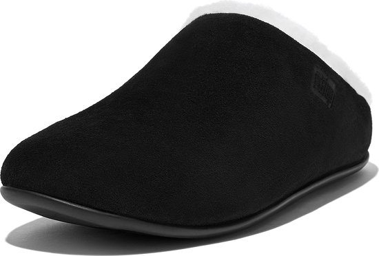 FitFlop Chrissie Shearling Pantoffels - Zwart