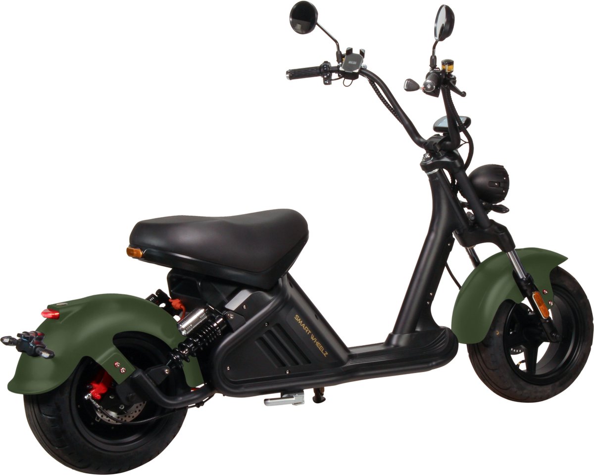 Smart Wheelz, EChopper, EScooter, Elektrische Scooter, Army Green