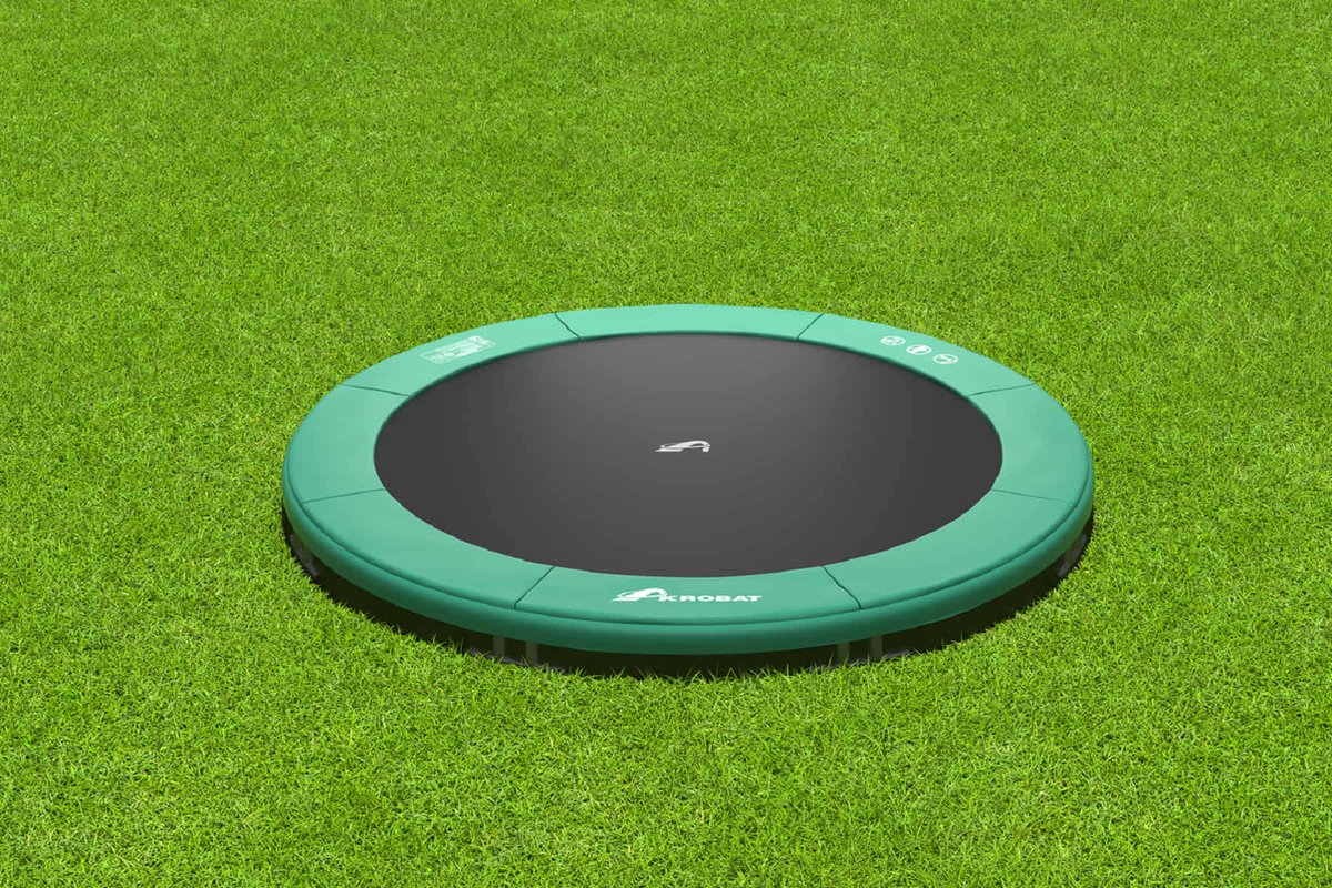Akrobat Trampoline Orbit Inground - 305 cm - Groen