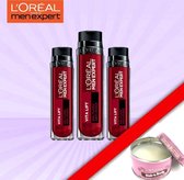 Loreal Paris Men Expert Vita Lift Gel Flash Anti-Rimpel 50ml - 3 Pack Voordeelverpakking + Oramint 4 Delig Dental Kit