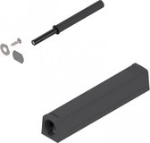 Blum Tip-on met magneet - Lange versie - Zwart - 956A1004 V1TERS - Inclusief adapterplaat