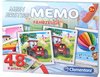 Afbeelding van het spelletje Memorie grappige voertuigen - 48 delig - 24 paar geheugenspel