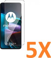 Protecteur d'écran en verre pour Motorola Moto Edge 30 - Protecteur d'écran en Glas Tempered Glass - 5x