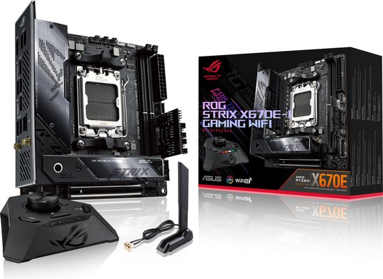 Foto: Motherboard asus rog strix x670e i gaming wifi amd am5 amd x670 amd