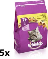 Whiskas - Katten Droogvoer - Senior - Kip - 5x950g