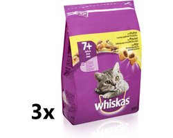 Whiskas - Katten Droogvoer - Senior - Kip - 3x800g